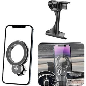 Car Magnetic Phone Mount for Mercedes Benz G-Class 2025 2026 G550 G580 G63 W463 G Wagon Auto Interior Accessories Best Cellphone Holder Mobile Cradle Cell Phones Navigation Charging Stand