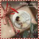 2 x Memorial Jesus Baby Ornaments - Miscarriage Gift Ornament for Loss of Baby, Infant - in Loving Memory Decoraton - Catholic Religious Keepsake, Sympathy Home Decor for Christians Mom & Dad