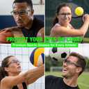 Tallew Lensless Protective Glasses with Travel Case Sport Goggles with dinkball Player Sports Glasses