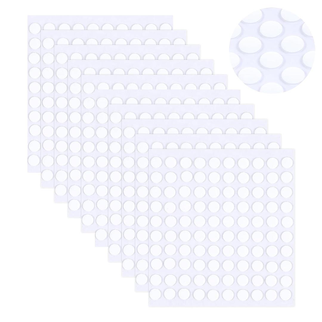 1000Pcs Adhesive Dots, Double Sided Mini Adhesive Poster Putty, Removable Round No Trace Sticky Putty, Waterproof Dot Stickers, Multipurpose Sticky Tack for Festival Decoration Party (5mm)