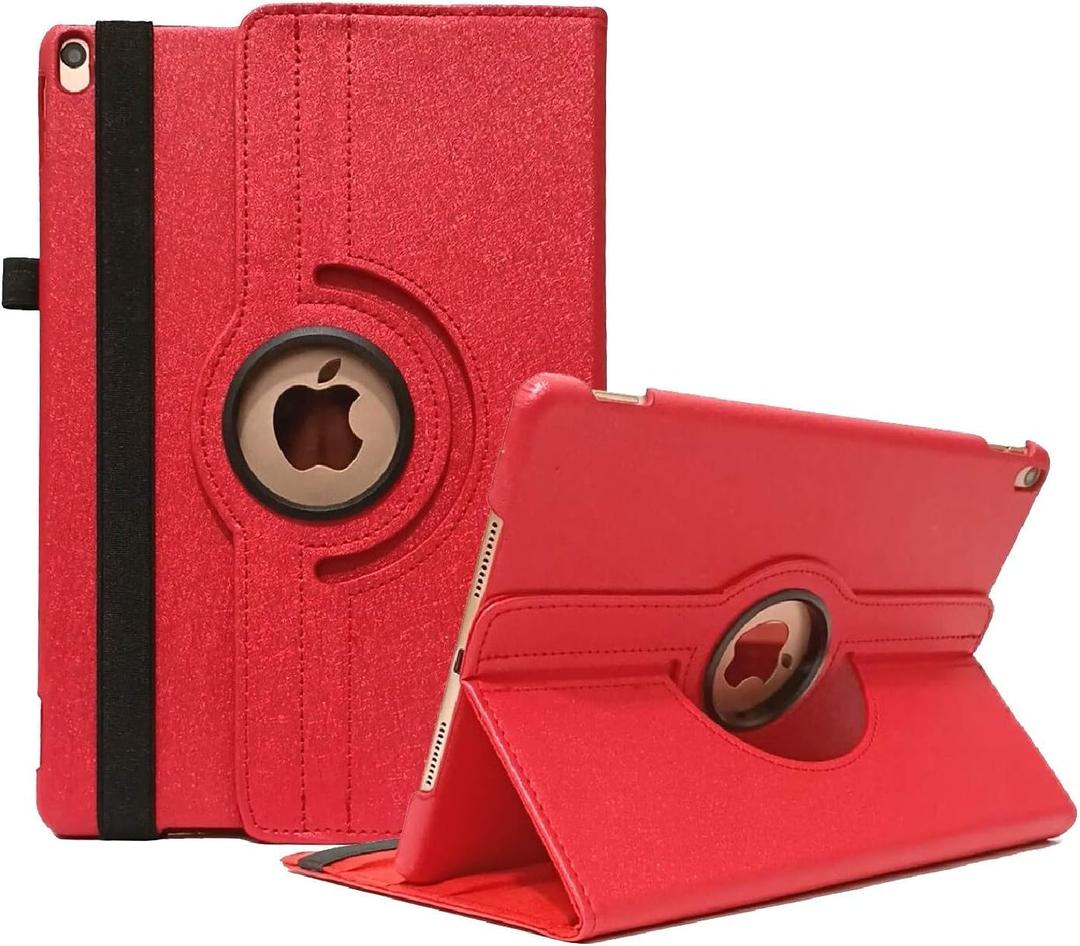 Case for iPad Air (3rd Gen) 10.5" 2019 / iPad Pro 10.5" 2017 Case,360 Degree Rotating Stand Protective Cover, Auto Sleep/Wake (red)