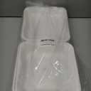 ECOLipak 50 Pack Clamshell Take Out Food Containers, 100% Compostable Disposable To Go Containers, 8X8 inch Heavy-Duty To Go Boxes for Food