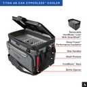 Titan by Arctic Zone Deep Freeze Cooler - Zipperless Hardbody Cooler - Deep Freeze Insulation, HardBody Liner, and SmartShelf, 48 Can