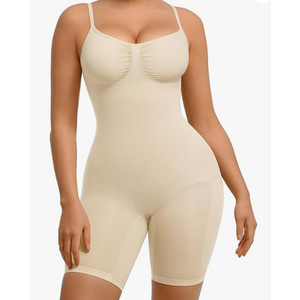 FeelinGirl Shapewear for Women Tummy Control Body Shaper Seamless Bodysuit Faja Snatched Waist Body Suit, Large
