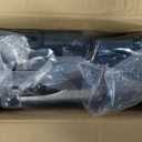 27.5 Inch Tall Folding Dog Gates for Doorways 27.5"-55" Wide 2 Panel Expandable Mesh Baby Gate Short Adjustable Mesh Dog Gate Step Over Puppy Gates for The House Small Doggy Barrier Indoor (Black)