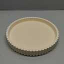 Decorative Tray for Coffee Table, Living Room, Side Table, 11" White Round Concrete Home Decor Serving Trays for Accent Table, Console Table
