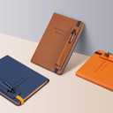 KetA Lined Notebook with Pen Holder, College Lined Journal, Premium Thick Paper, A5, 5.9 x 8.4 inch, 192 pages Dream Notebook (Orange)