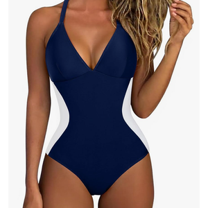 SUUKSESS Women Slimming Tummy Control One Piece Swimsuit Sexy Bathing Suit,L
