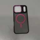 Magnetic 3 in 1 for iPhone 17 Pro Max Case, [Omni-Directional Protection] with 1x Screen Protector + 1x Camera Cover, [Seamless Work with Magsafe] Protective Silm Case for iPhone 17 Pro Max Hot Pink