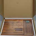 Teak Bathtub Tray | Adjustable Width Tray with Wine Holder, Tablet/Phone & Book Stand, Splash-Proof for Bath Time- Natural