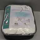 puredown Blankets Queen Size - Soft Lightweight Down Blanket for Bed, Cozy Warm Luxury Bed Blanket with Satin Trim, White (90"X90")