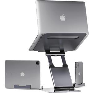 Lifelong Ergonomic Laptop Stand, Adjustable Height up to 20", Laptop Riser Computer Pulpit Stand for Laptops 10-17 Inches, Fits MacBooks, Laptops, Laptop Holder