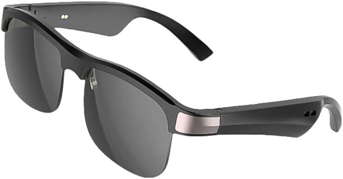 M9 Pro Smart Glasses Bluetooth, Bluetooth Sunglasses for Men, UV400 Polarized lens,Voice Assistant,Adjustable Nosepiece, Bluetooth Cycling Glasses, Perfect for Outdoor (Black)