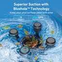 (2026 New) BUBLUE BuVortex V5 Pool Surface Skimmer Robot, Pool Cleaner with App Control,5L Filter, Dual Cleaning Modes, AI Navigation,Ideal for In-Ground & Above-Ground Pools,Space Gray