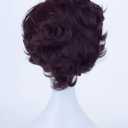 Angelaicos Men's Short Curly Brown Black Wig Halloween Costume Cosplay Party Fluffy Wigs (Brown)