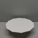 10 Inch White Ceramic Cake Stand (Holds 10 Inch Cake), Decorative Cupcake Stand, Dessert Display Plates for Snacks and Cookies, Baby Shower, Birthday, Wedding Party Decor