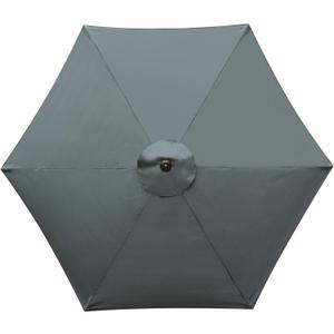 9 Feet Patio Umbrella Replacement Canopy for 6 Ribs, Market Umbrella Top, Yard Table Umbrella Top Cover,Universal Strong and Thick Umbrella Canopy,Canopy Only