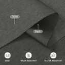 Waterproof Canvas Fabric by The Yard, 58inch 600D Upholstery Fabric Polyester Material Outdoor Water Resistant Material for Sewing Chair Patio Cushion Bag Sofa Seat Repair, 5 Yard Dark Gray
