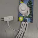 Philips Plug-in Footswitch, 9 Ft, 1-Outlet Flat Plug Extension Cord, Flat Extension Cord with Switch ON/Off, 2 Prong Extension Cord, 120V Long Extension Cord, 1 Pack, White, 1 Pack, SPS1036WF/37