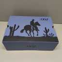 IXU Cowboy Boots For Men Square Toe Ankle Boots Western Chelsea Boot Casual Dress Slip On Men Shoes (10 Wide, Khaki)