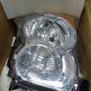 Headlights Assembly Replacement For Jeep Grand Cherokee 2008 2009 2010, Chrome With Amber Reflector