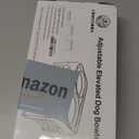 COMESOON Elevated Dog Bowls for Small Medium Dogs, 3 Height Adjustable Raised Stand with 2 Thick 6" Stainless Steel Food Bowls, Non-Slip Feeder Adjusts to 2.75", 6", 7.5", Black