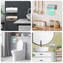 Cabilock Wall Mount Garbage Bag Organizer Box Adhesive Trash Bag Holder for Kitchen Bathroom Storage Space Saving Easy Access 3 Pack