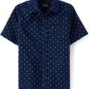 The Children's Place boys Short Sleeve Button Up Shirt (Medium, Tidal)