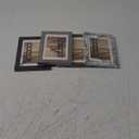 BAIJIALI 4x6 Picture Frame Distressed Farmhouse Wood Pattern Set of 4,Display 3.5x5 with Mat or 4x6 Without Mat,Multicolour