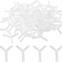 uxcell 1000Pcs Wall Floor Tile Plastic Y Type Spacers Tiling Tools 1.5mm 1/16 Inch Hexagon Tile Spacers for Ceramic Tiles Installation, White