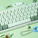 BOYI WK68 65% Tri-Mode RGB Mechanical Keyboard,Gasket Mounted Hot Swappable Bluetooth 5.0/2.4GHz/Type-C Wired Matcha PBT Keycaps Compact Mini Gaming Keyboard(Gateron Red Switch)