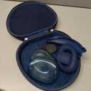 Hard Case for AirPods Max 2 Supports Sleep Mode, Travel Carrying Headphone Case with AirPods Max 2/1 Clear Ear Cups Cover/Silicone Earpad Case/Headband Cover, Protective Portable Storage Bag, Blue