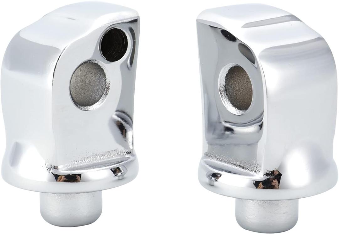 Splined Passenger Peg Adapter for Front/Rear Footpegs and Floorboards Compatible with 2018-2020 Harley Softail Models, Chrome