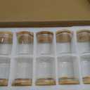 4OZ Glass Spice Jars with Bamboo Lids and 315 Labels, 20 Pcs Clear Food Storage Containers for Kitchen Sugar Salt Coffee Tea Beans