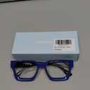 livho Oversized 99% Blue Light Glasses for Woman - Rectangle Fashion Glasses for Computer, Chic Preppy Frame - Anti Eyestrain