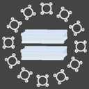 YALLOVE Balloon Clips, 150 Pack Balloon Quads for Balloon Stand, Balloon Holder for Birthday Baby Shower Party Decoration, White