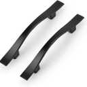 KNOBWELL 30 Pack 3 in Black Drawer Handles, Vintage Cabinet Door Pulls Kitchen Cupboard Handles Matte Black, 3 Inch Hole Center