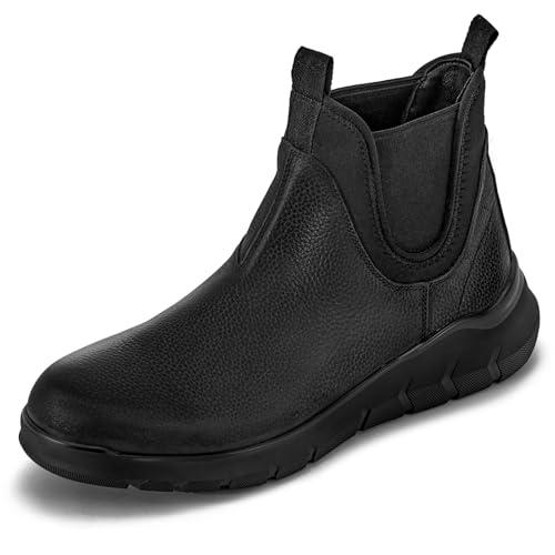 Arkbird Men's Chelsea Work Boots Genuine Leather Comfort Waterproof Slip on Chelsea Boots for Men, 11