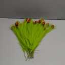 16 Pcs Christmas Tree Topper 17'' Lime Green Curly Tree Picks with Red Ball Xmas Artificial Green Stems for Christmas Home Wreath Craft Decoration Supplies