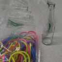 Tioncy Ring Toss Outdoor Carnival Backyard Adults Fun Target Glass Bottles with Mixed Color Rings Hoops for Family Outside Sport Party Accessories