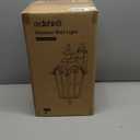 VIANIS Motion Sensor Outdoor Lights, 16.4" H Black Porch Light Outside Lantern with Gold Trim, Waterproof Dusk to Dawn Outdoor Lighting, Exterior Lighting Fixtures for House, Garden, Patio