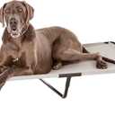 Amazon Basics Cooling Breathable Elevated Pet Bed with Metal Frame for Large Dogs, X-Large (60.1 x 37.1 x 8.9 Inches), Grey, 1 Count