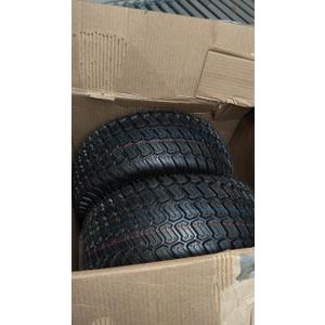 16x6.50-8 Tubeless Tire and Wheel, 16x6.5-8" Lawn Mower Tires, 3"-4.5" Offset Hub, 3/4" or 5/8" Bearing, Universal Fit Riding Mower and Garden Tractor Front Wheels, 4 Ply, Turf Pattern, 2 Pack