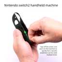 CDCHGAM Switch 2 ArmorLock Bundle 2025 - ABS Screen Protector Top Cover & Detachable TPU Shell, 2 Joycon Thumbcaps, 2X 9H Tempered Glass | Kid/Pet-Proof, Enhanced Grip, Dock-Incompatible (Matte Black)