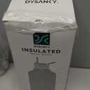 DYSANKY Insulated Water Bottle | Thickened Stainless Steel Vacuum Metal | Portable Sports Half Gallon Large Water Jug for Gym and Hiking with Straw, Carrier Bag, Handle Strap | BPA-Free 64 oz (Advanced Black)