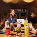 6 Set Employee Appreciation Gifts Thank You Gifts Bulk for Coworker Staff Teacher Nurses, Christmas Glasses Cups 16 oz Can Shaped Beer Glass Makeup Bag Ballpoint Pen for Women Men (Fresh Style)