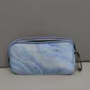 CM Neoprene Carrying Case Bag Protection Pouch Compatible with Magic Keyboard & Mouse, Trackpad (Blue Marble Pattern)
