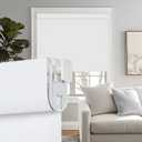 Persilux No Drill No Tools 100% Blackout Roller Shades for Window Blinds Cordless Room Darkening Roller Blinds, UV Protection Thermal Insulated Shades for Home Easy to Install (White, 31.5"W x 72"H)