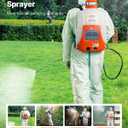 VEVOR Battery Powered Backpack Sprayer, 4 Gallons Electric Lawn Sprayer with 8 Nozzles & 2 Telescopic Wands, 90PSI Adjustable Pressure, 4-6 Hour Runtime, Yard Sprayers for Lawn and Garden
