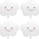Cloud Balloons 4 Pieces 19 Inch White Cloud Balloons for Birthday Party Baby Shower Decoration